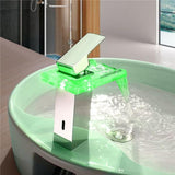 bathroom waterfall faucet color changing light waterfall faucet light trendyoutfiters 