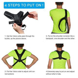 Posture Support Magnet Therapy Back Neck Corrector back brace trendyoutfiters 