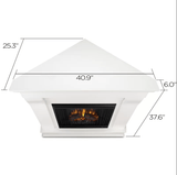 Real Flame Electric Fireplace Chateau Corner electric fireplace trendyoutfiters 
