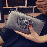 Skull Ladies Wallet skull wallet trendyoutfiters Champagne 