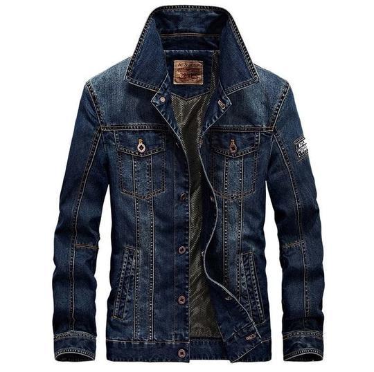Trendyoutfiters "laszlo" denim jean jacket Denim Jacket trendyoutfiters Dark Blue M 