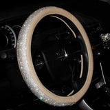 Steering wheel cover swarovski trendyoutfiters Beige 
