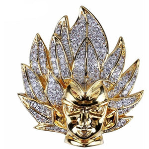 TrendyOutfiters "Vegeta" 18K Gold Micro-Pave Pendant Necklace Pendant Similar To ClubGiv Trendy out Fiters 