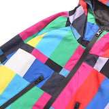 trendyoutfiter "Technicolor" Windbreaker Jacket jacket similar to clubgiv trendyoutfiters 