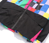 trendyoutfiter "Technicolor" Windbreaker Jacket jacket similar to clubgiv trendyoutfiters 